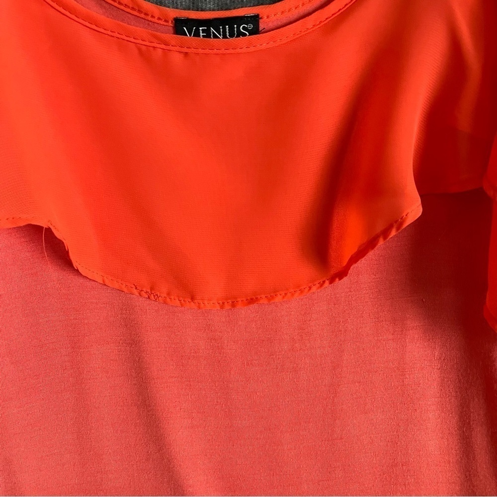 Venus Cold Shoulder Ruffle Top - Picture 7 of 10